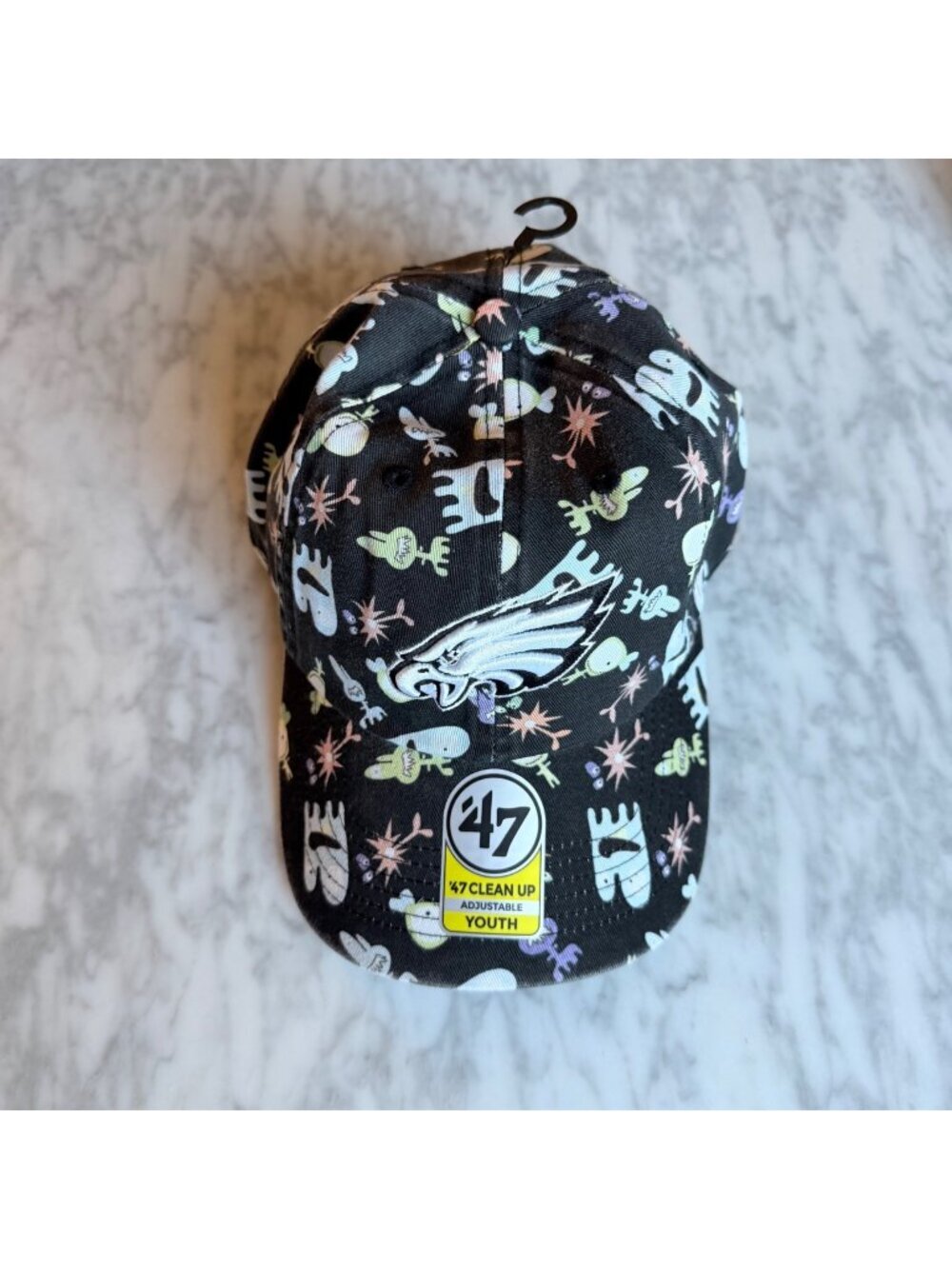 Philadelphia Eagles '47 Youth Clean Up Space Critters Aliens Snapback Hat Cap NE